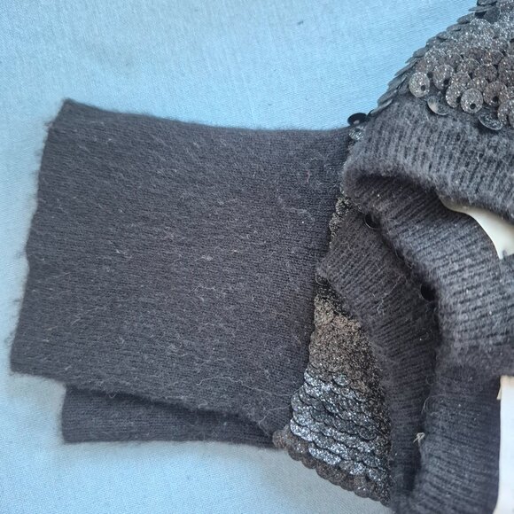Equipment Black sparkle sequin sweater - Picture 3 of 7